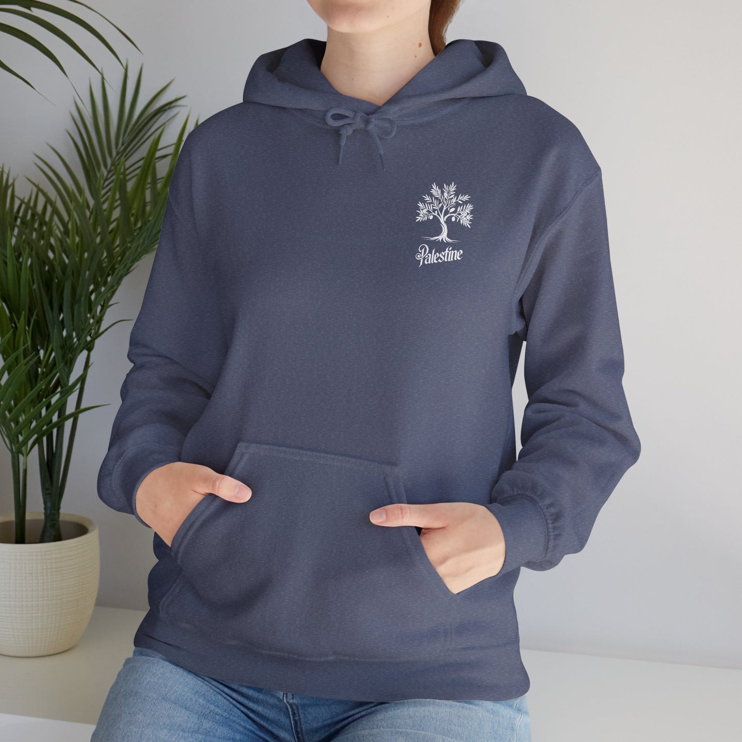 Palestine Olive Tree Unisex Heavy Blend™ Hooded Sweatshirt
