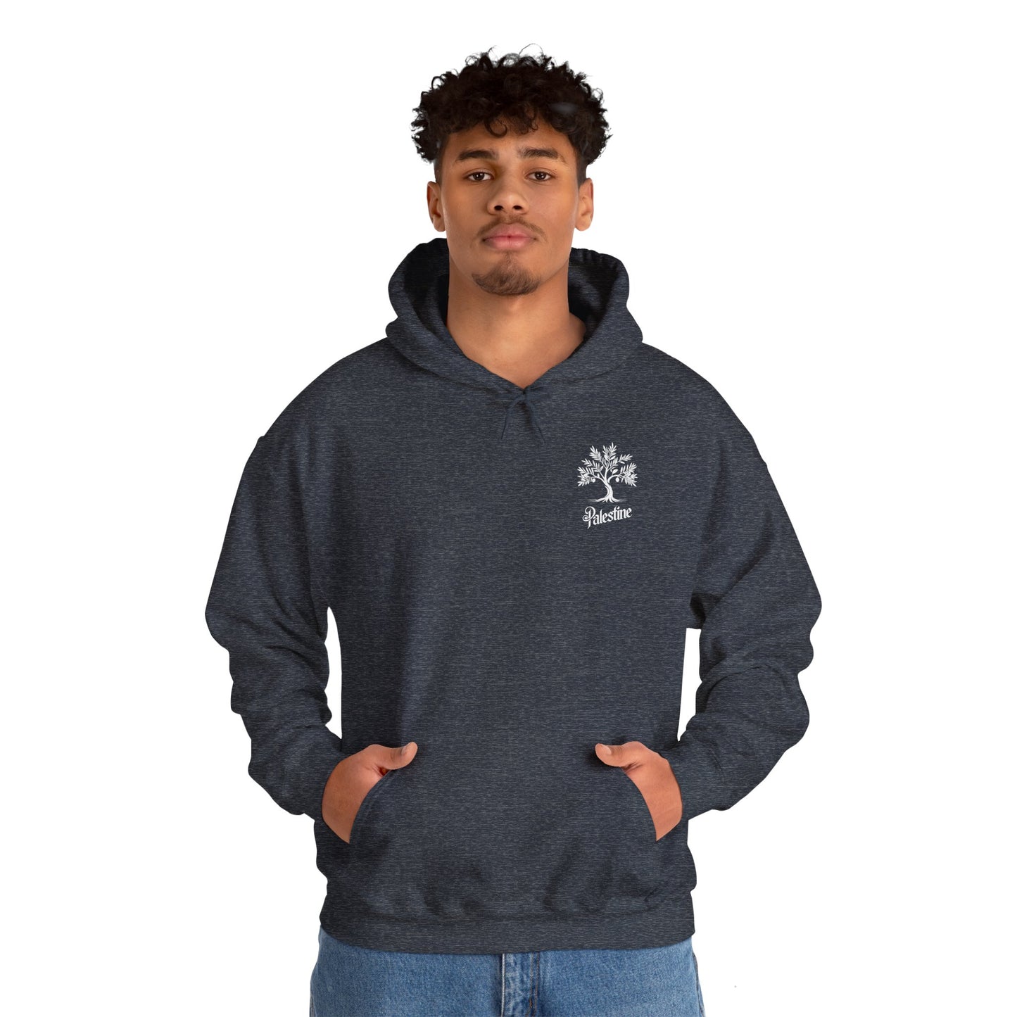 Palestine Olive Tree Unisex Heavy Blend™ Hooded Sweatshirt