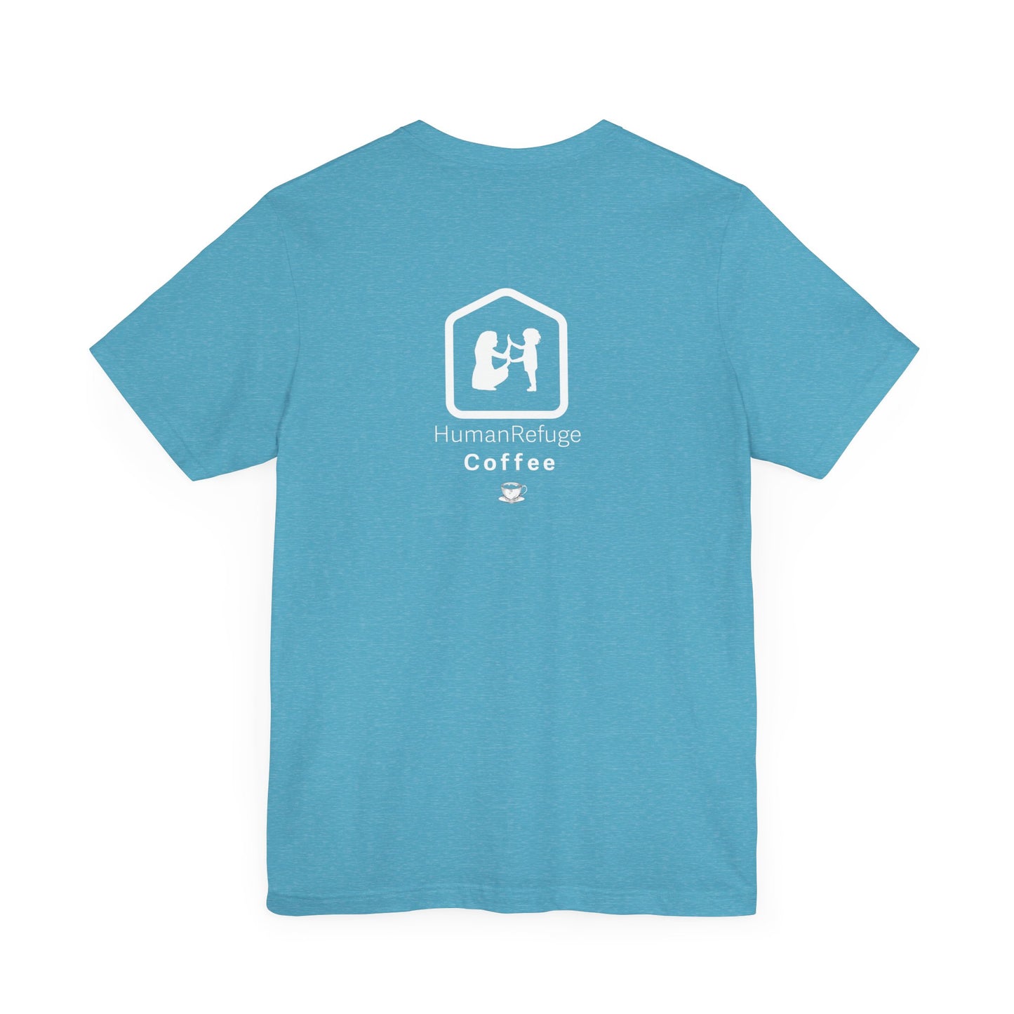 "GHAZA" Unisex Jersey Short Sleeve Tee (White Font)