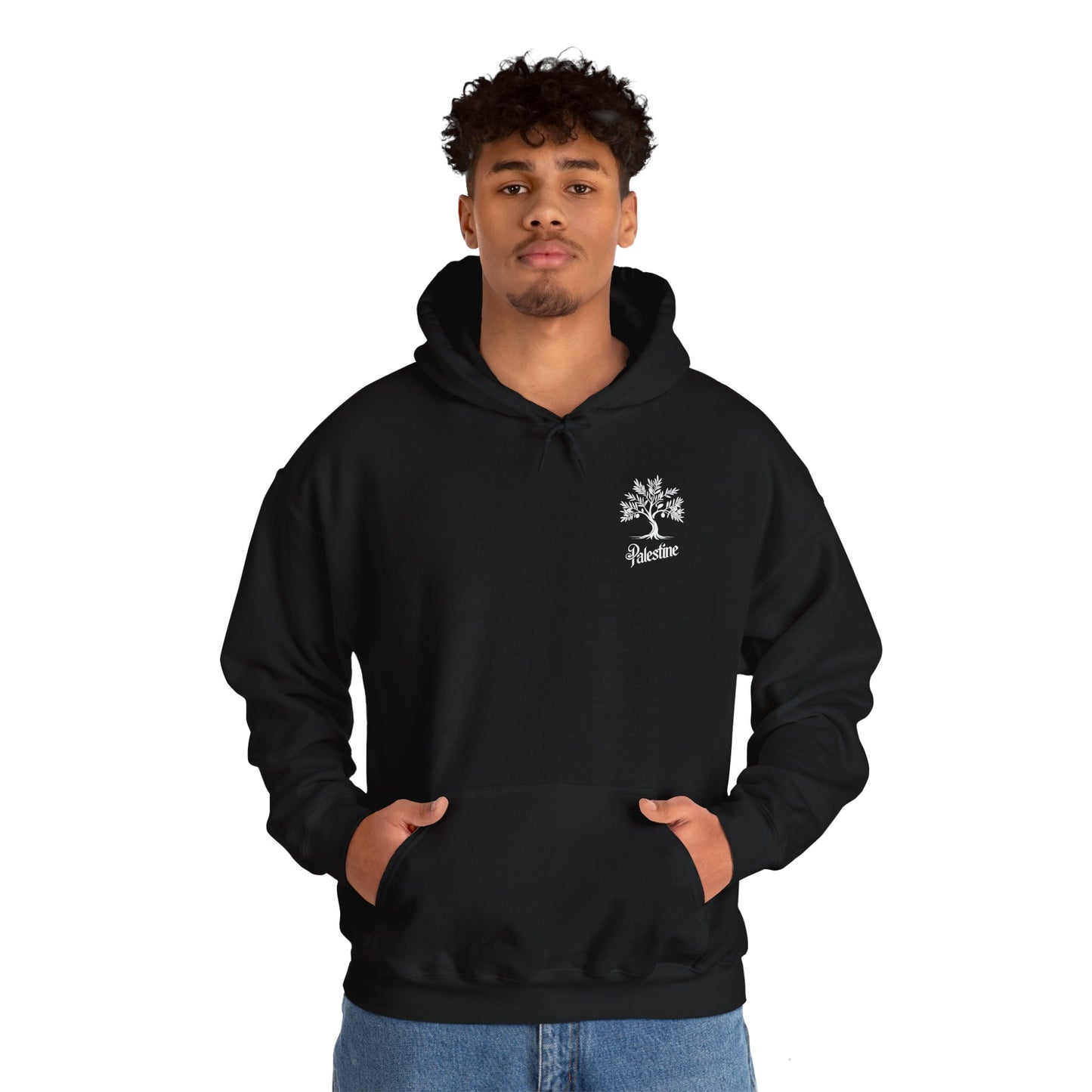 Palestine Olive Tree Unisex Heavy Blend™ Hooded Sweatshirt