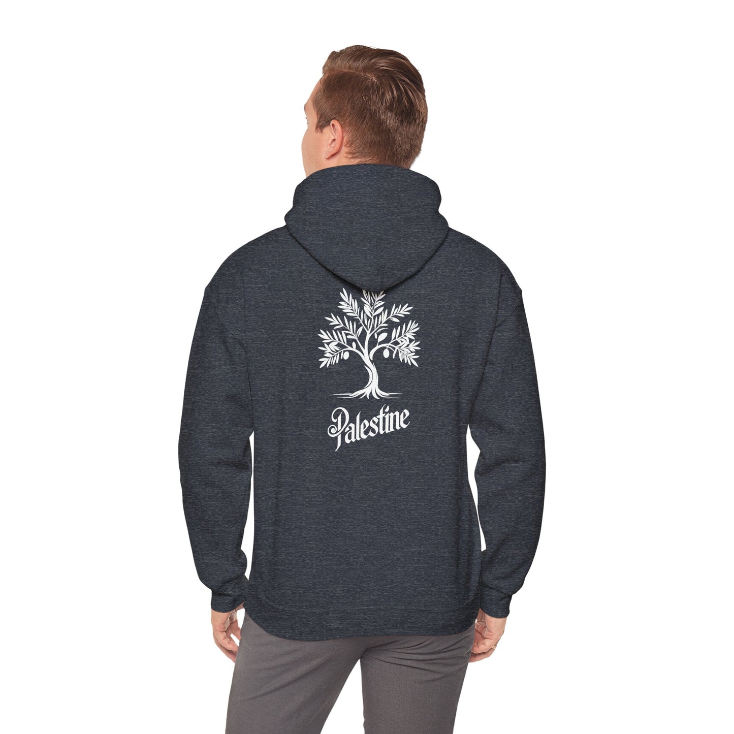 Palestine Olive Tree Unisex Heavy Blend™ Hooded Sweatshirt