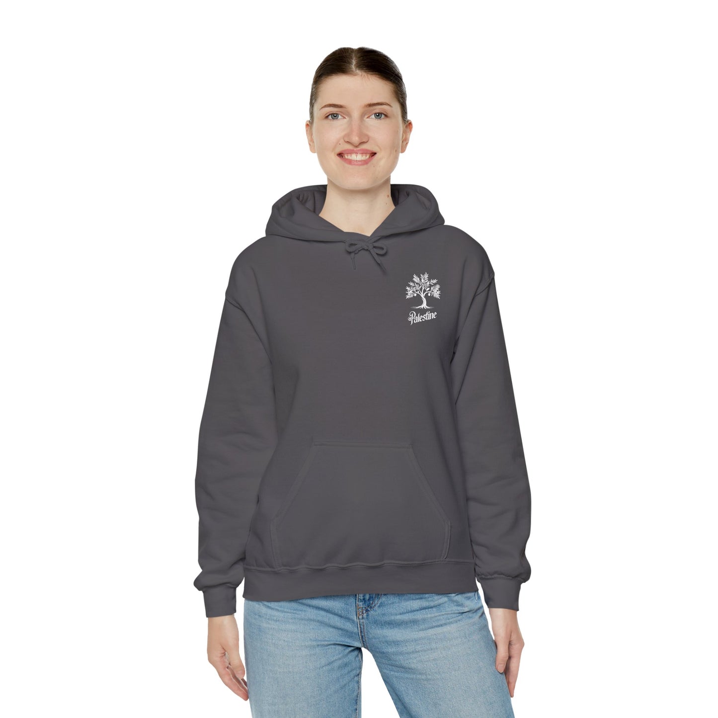 Palestine Olive Tree Unisex Heavy Blend™ Hooded Sweatshirt
