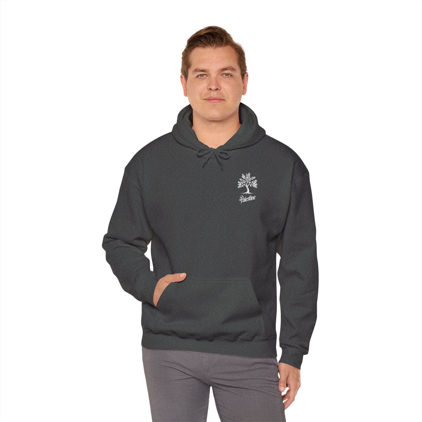 Palestine Olive Tree Unisex Heavy Blend™ Hooded Sweatshirt