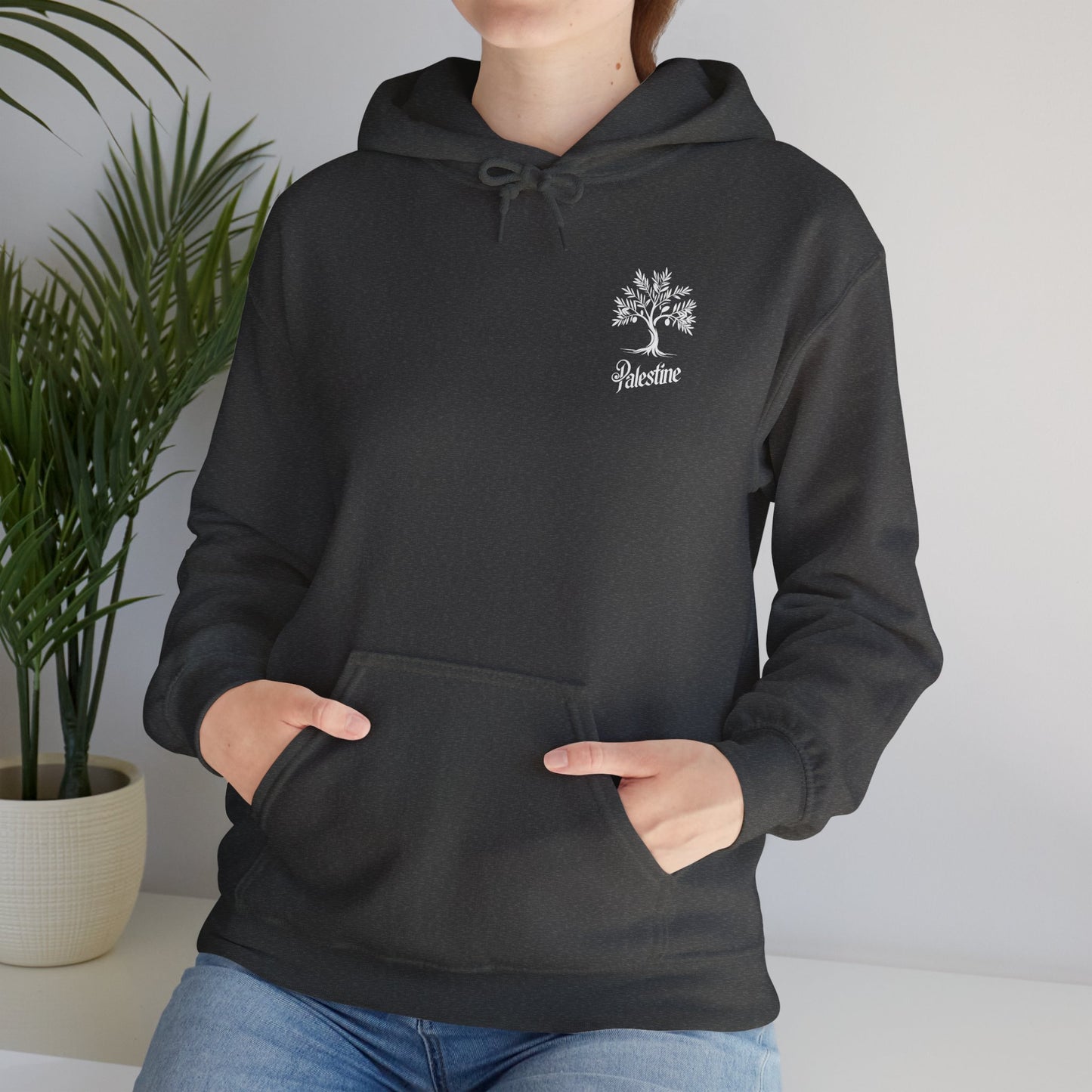 Palestine Olive Tree Unisex Heavy Blend™ Hooded Sweatshirt