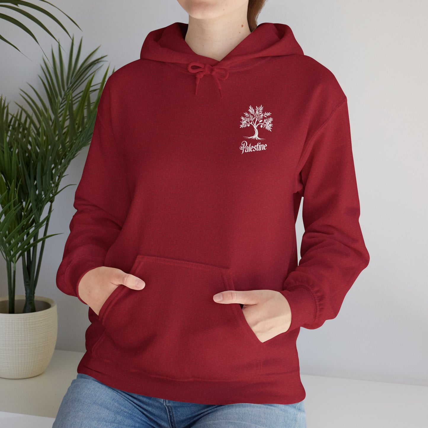 Palestine Olive Tree Unisex Heavy Blend™ Hooded Sweatshirt