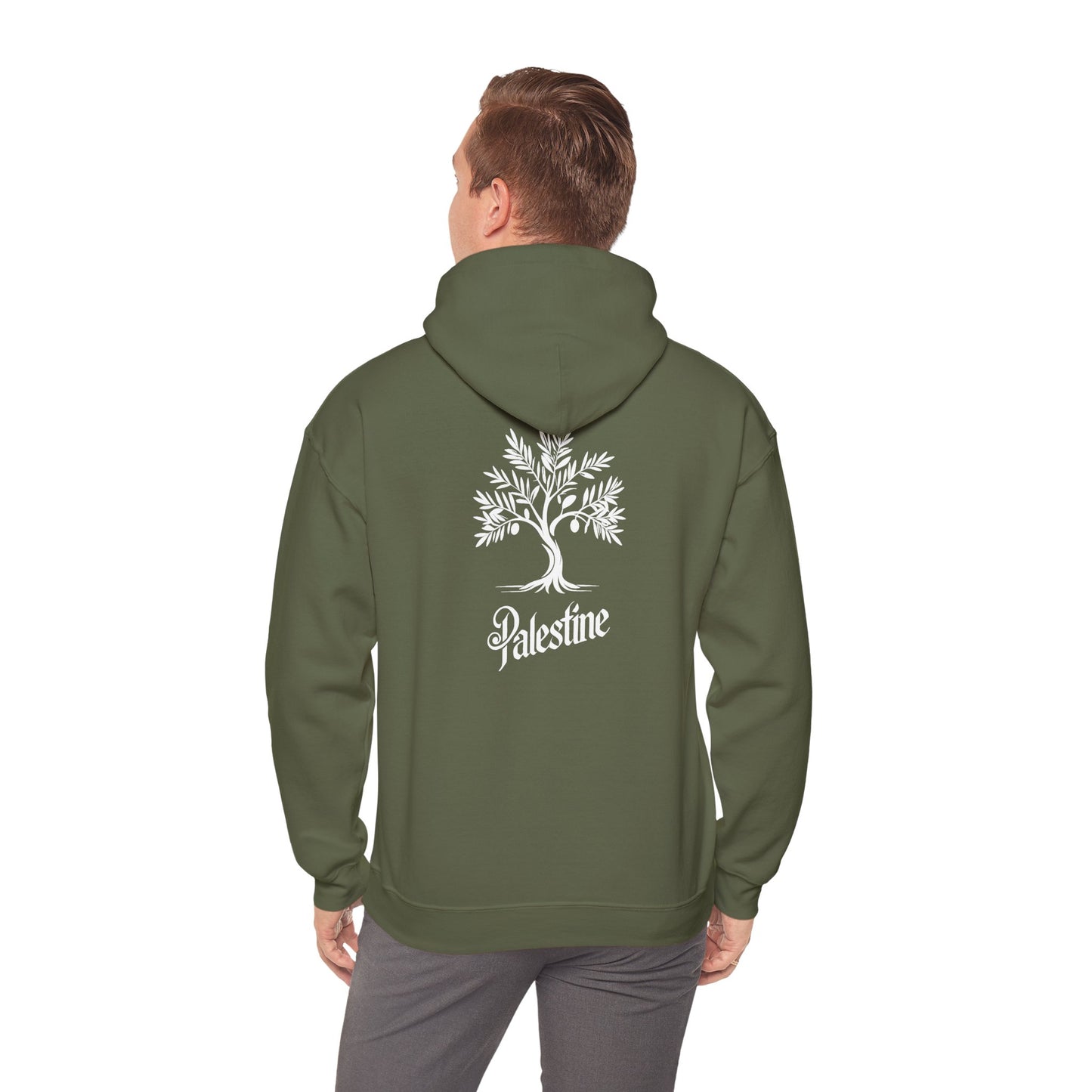 Palestine Olive Tree Unisex Heavy Blend™ Hooded Sweatshirt