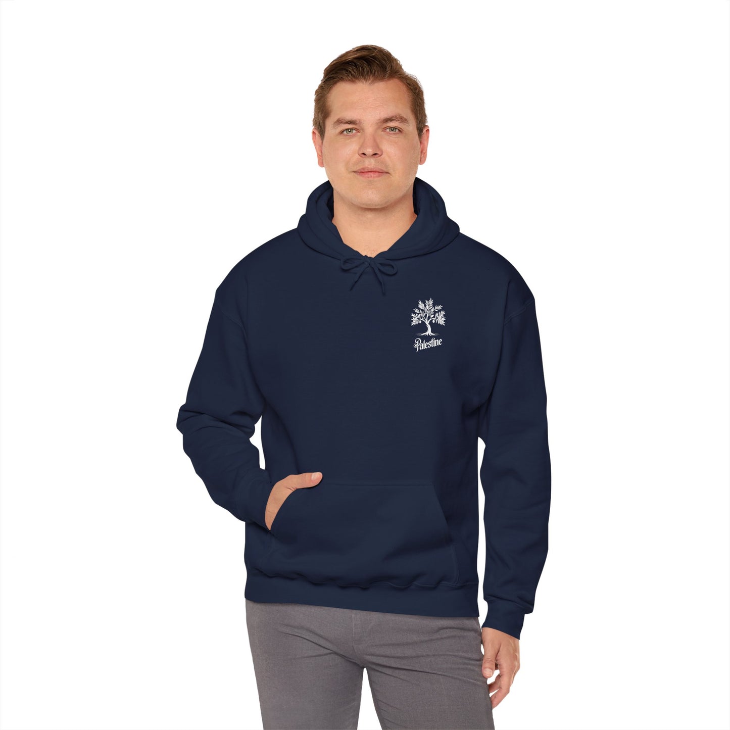 Palestine Olive Tree Unisex Heavy Blend™ Hooded Sweatshirt