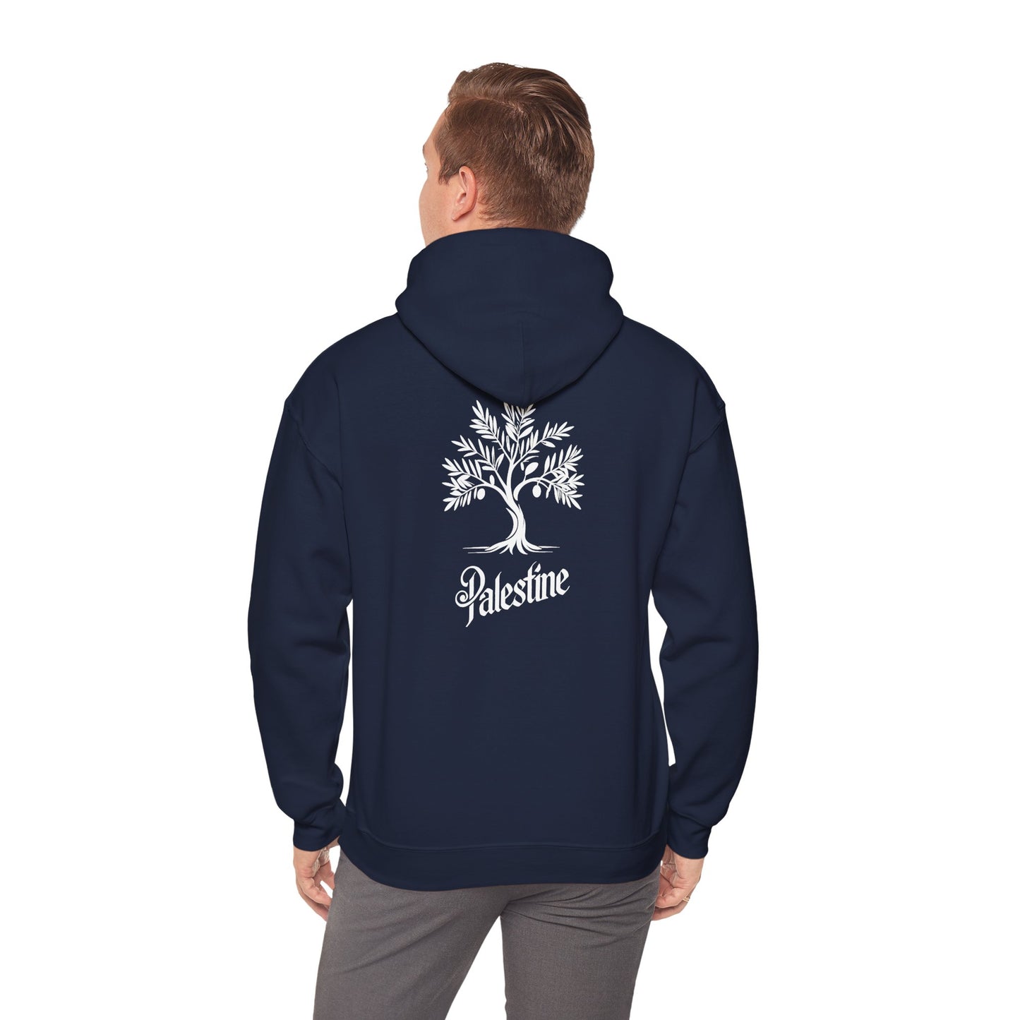 Palestine Olive Tree Unisex Heavy Blend™ Hooded Sweatshirt