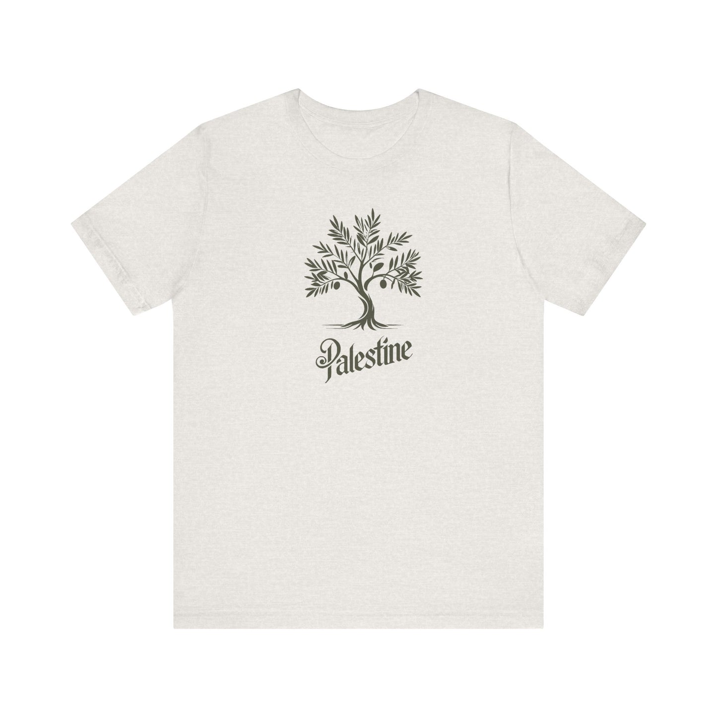 Palestine Green Olive Tree Unisex Jersey Short Sleeve Tee