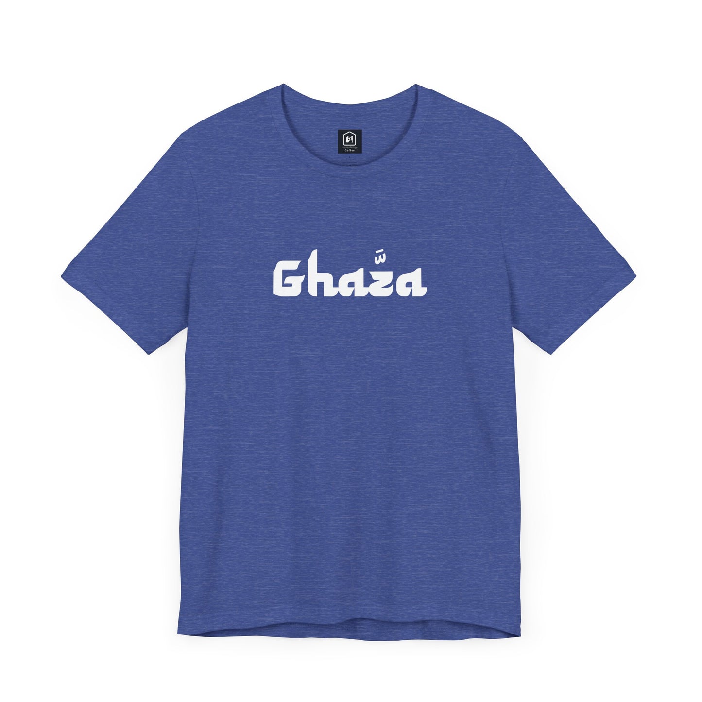 "GHAZA" Unisex Jersey Short Sleeve Tee (White Font)