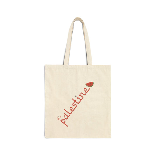 "It's Palestine" Cotton Canvas Tote Bag