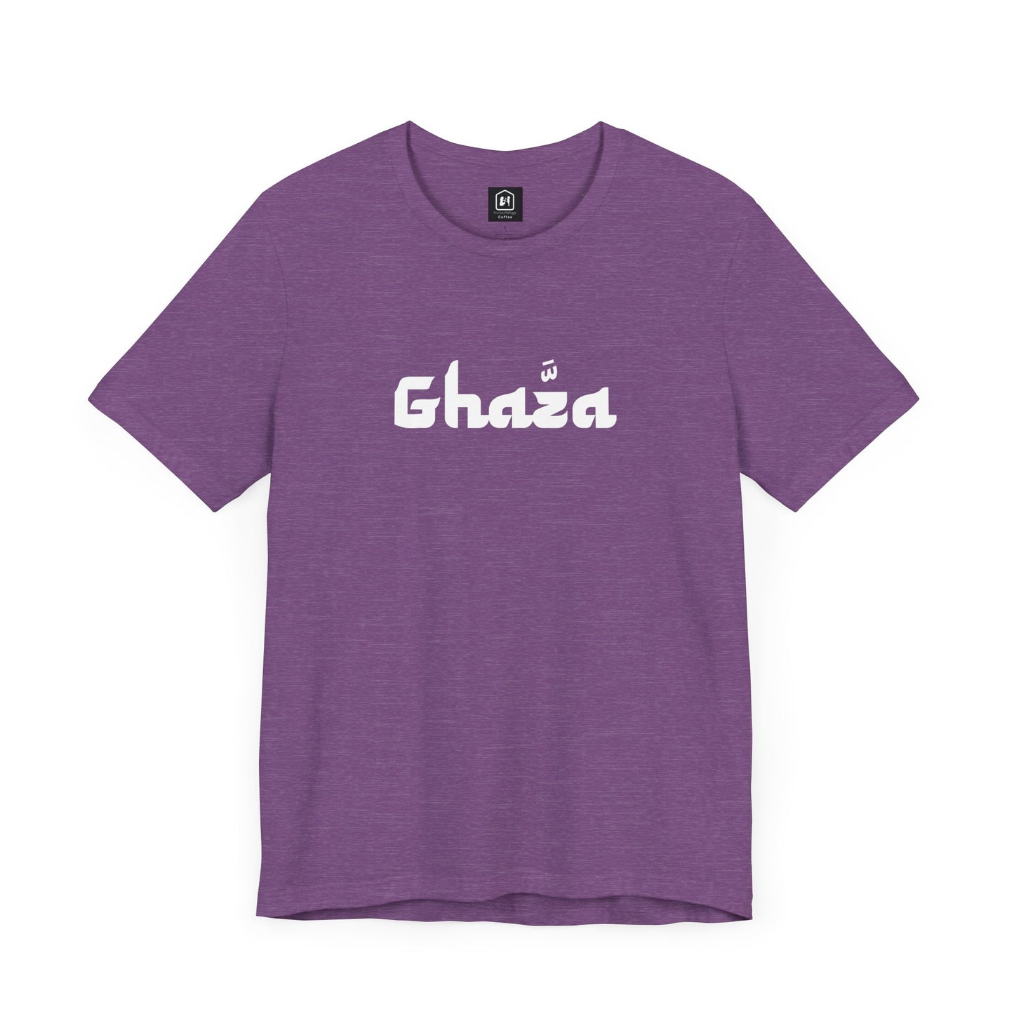 "GHAZA" Unisex Jersey Short Sleeve Tee (White Font)