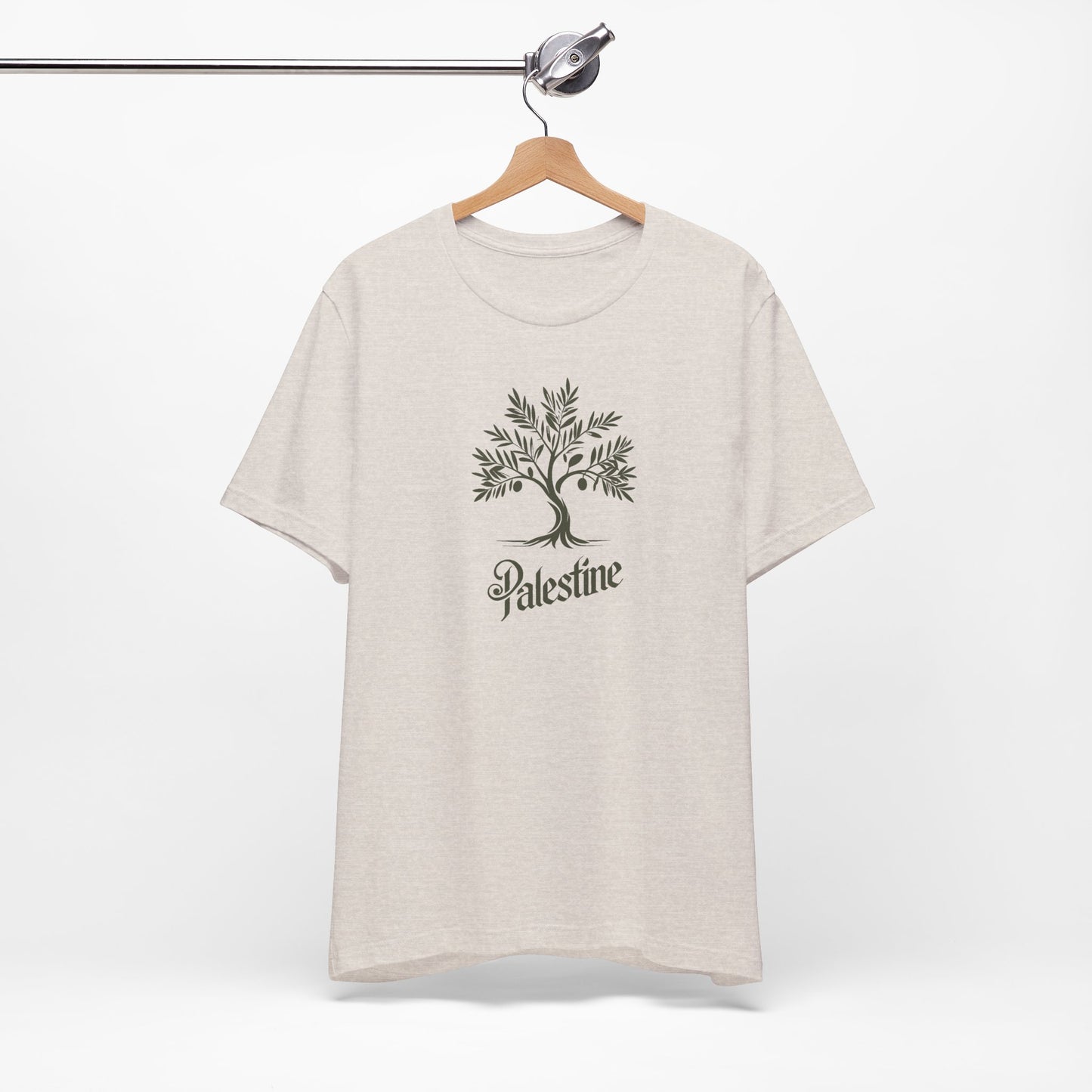 Palestine Green Olive Tree Unisex Jersey Short Sleeve Tee