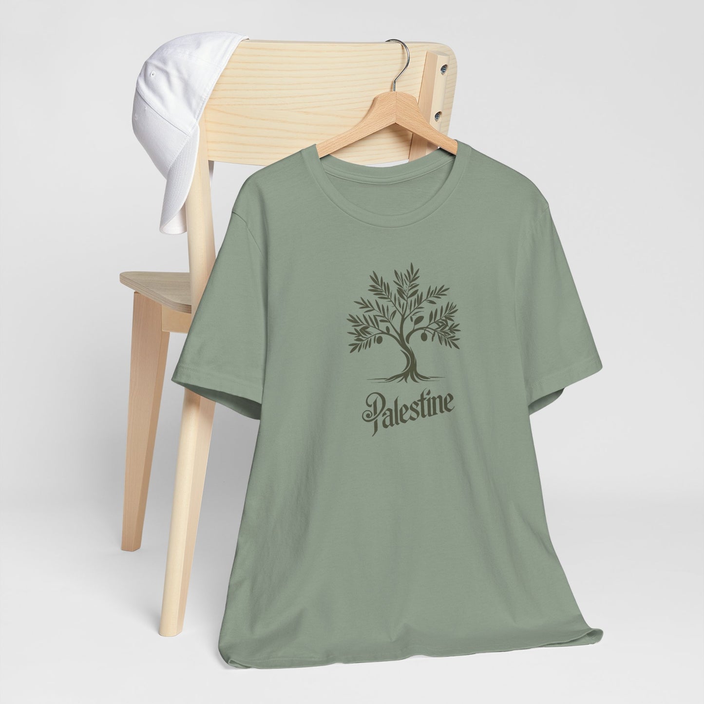 Palestine Green Olive Tree Unisex Jersey Short Sleeve Tee