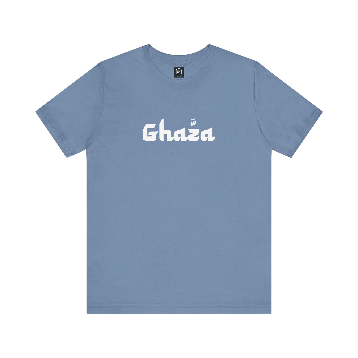 "GHAZA" Unisex Jersey Short Sleeve Tee (White Font)