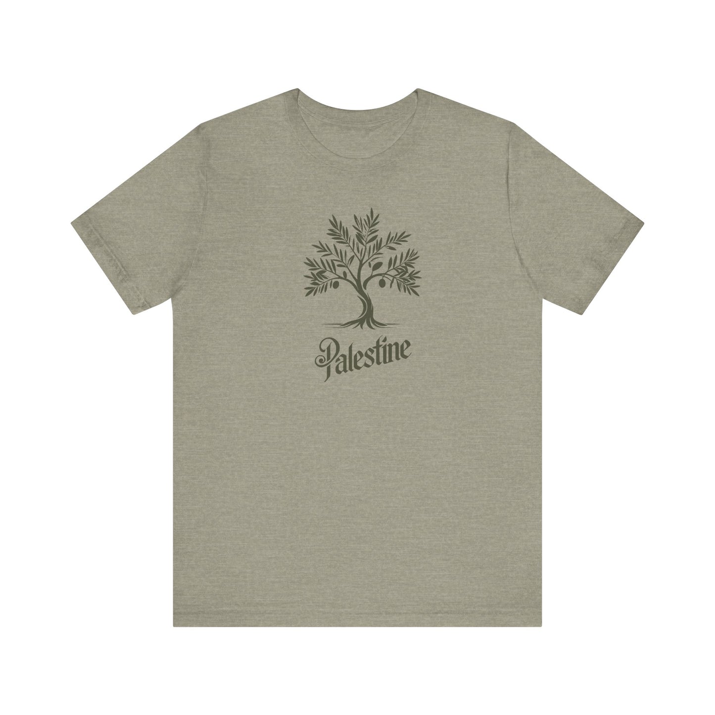 Palestine Green Olive Tree Unisex Jersey Short Sleeve Tee