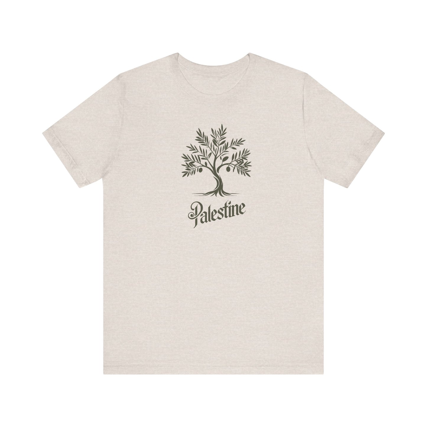 Palestine Green Olive Tree Unisex Jersey Short Sleeve Tee