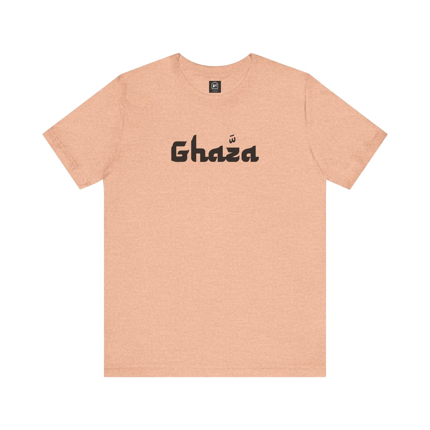 "GHAZA" Unisex Jersey Short Sleeve Tee (Black Font)