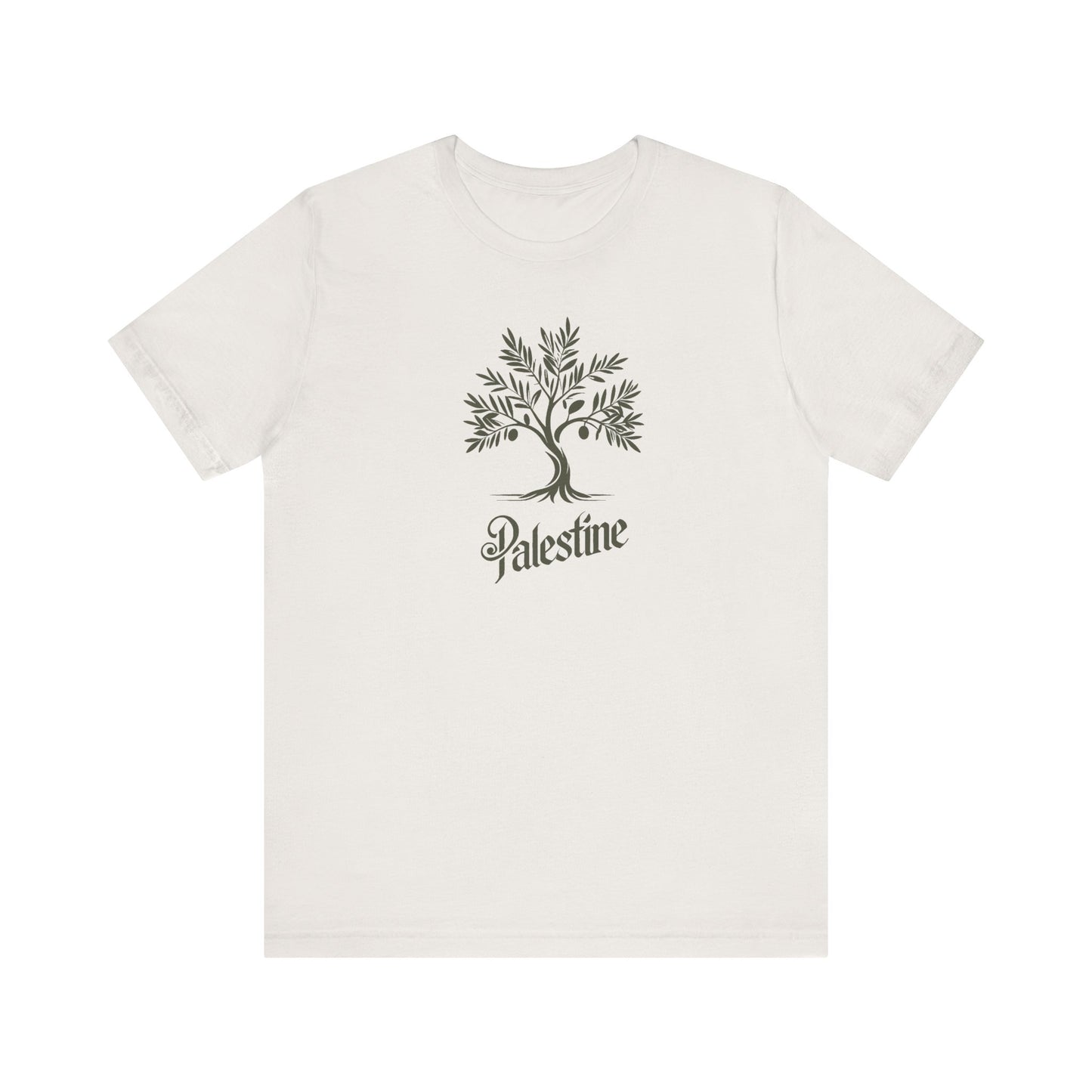 Palestine Green Olive Tree Unisex Jersey Short Sleeve Tee