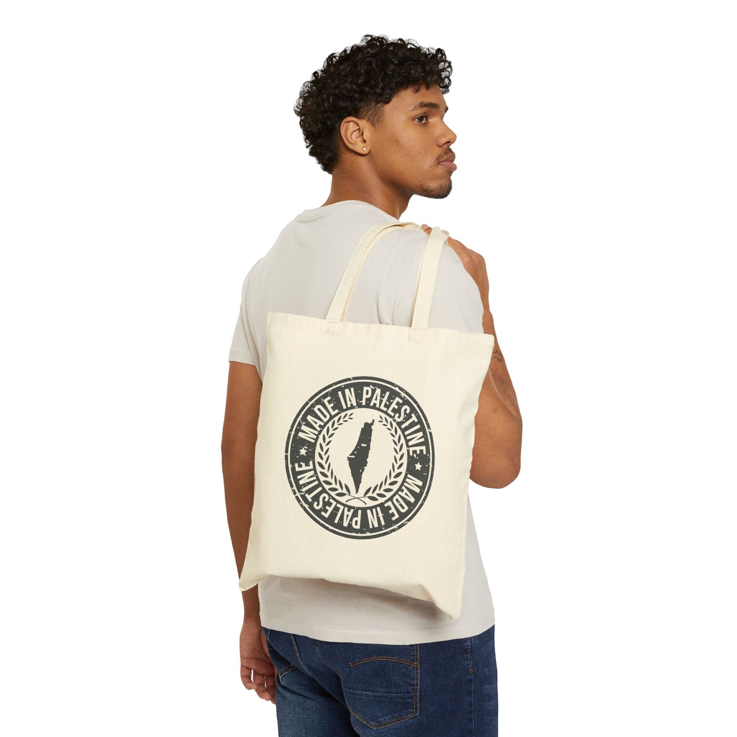 "Made in Palestine" Cotton Canvas Tote Bag